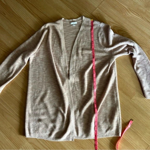 J.Jill Light Pink Open Front Knit Cardigan Large - Picture 7 of 9